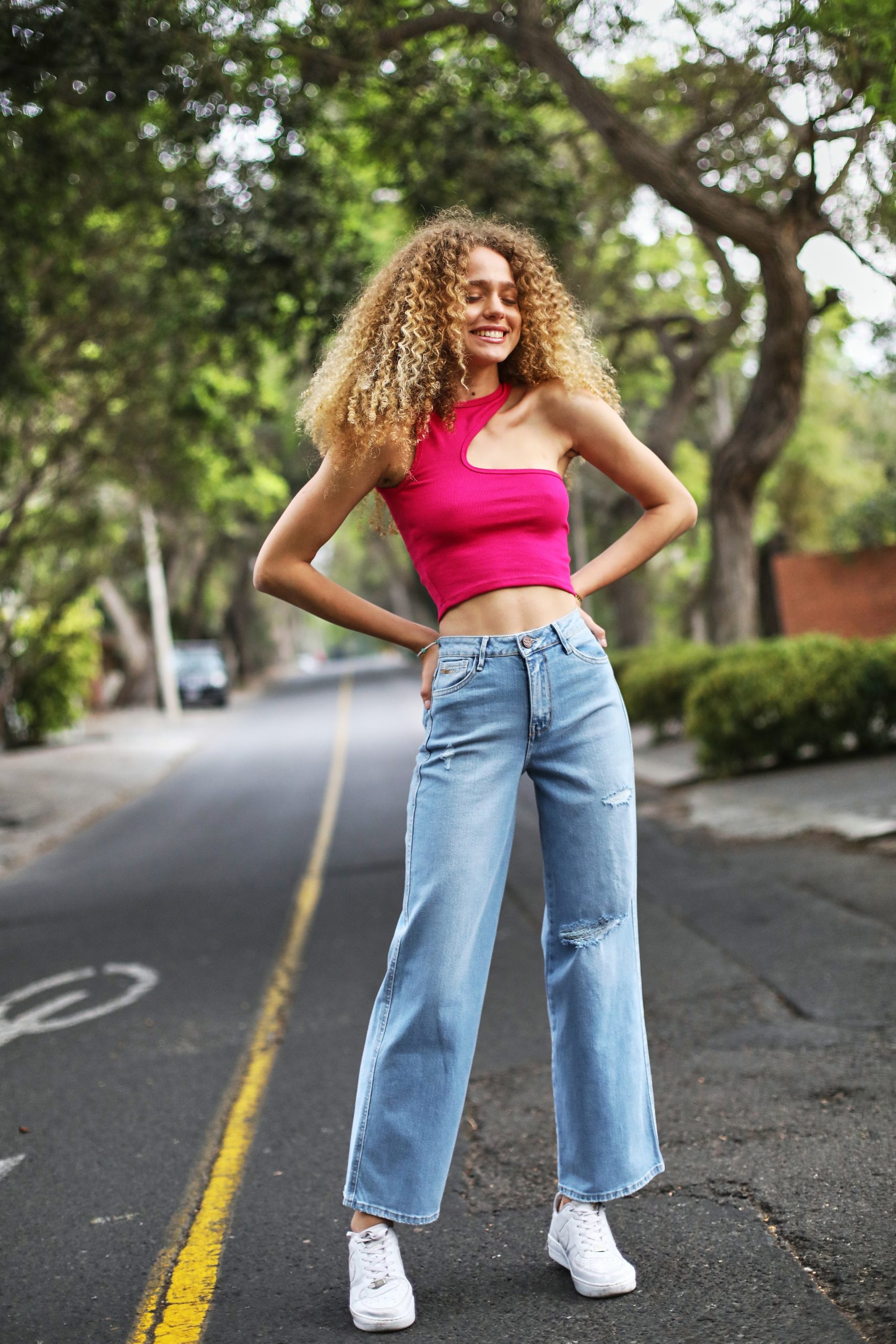 BAGGY FIT DENIM F CELESTE LIGHT