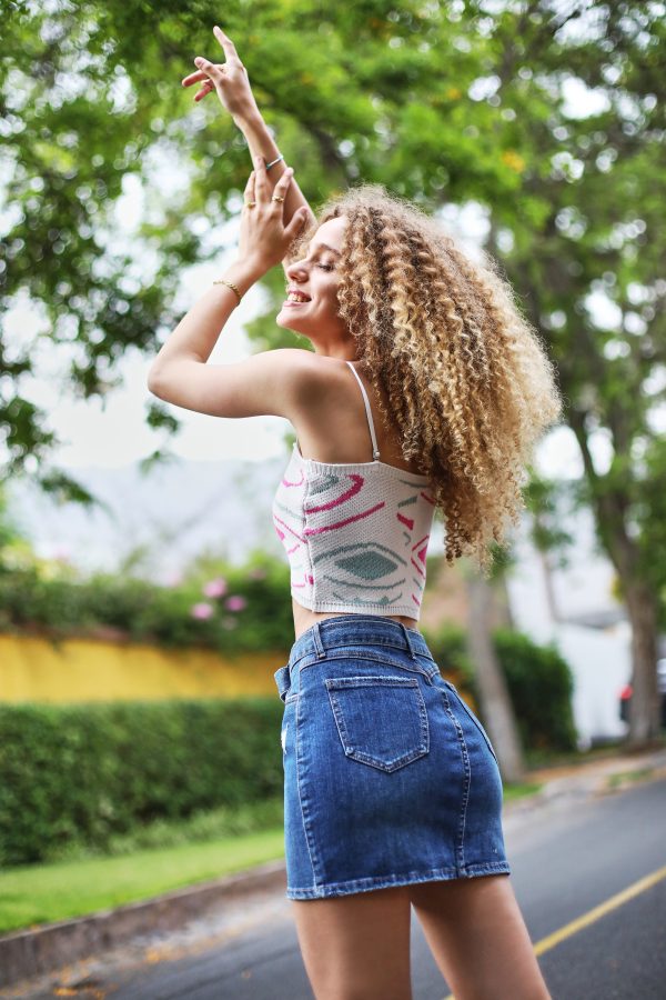 FALDA DENIM CATERINA AZUL