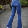 FLARE FIT CUATRO BOTONES NINA AZUL