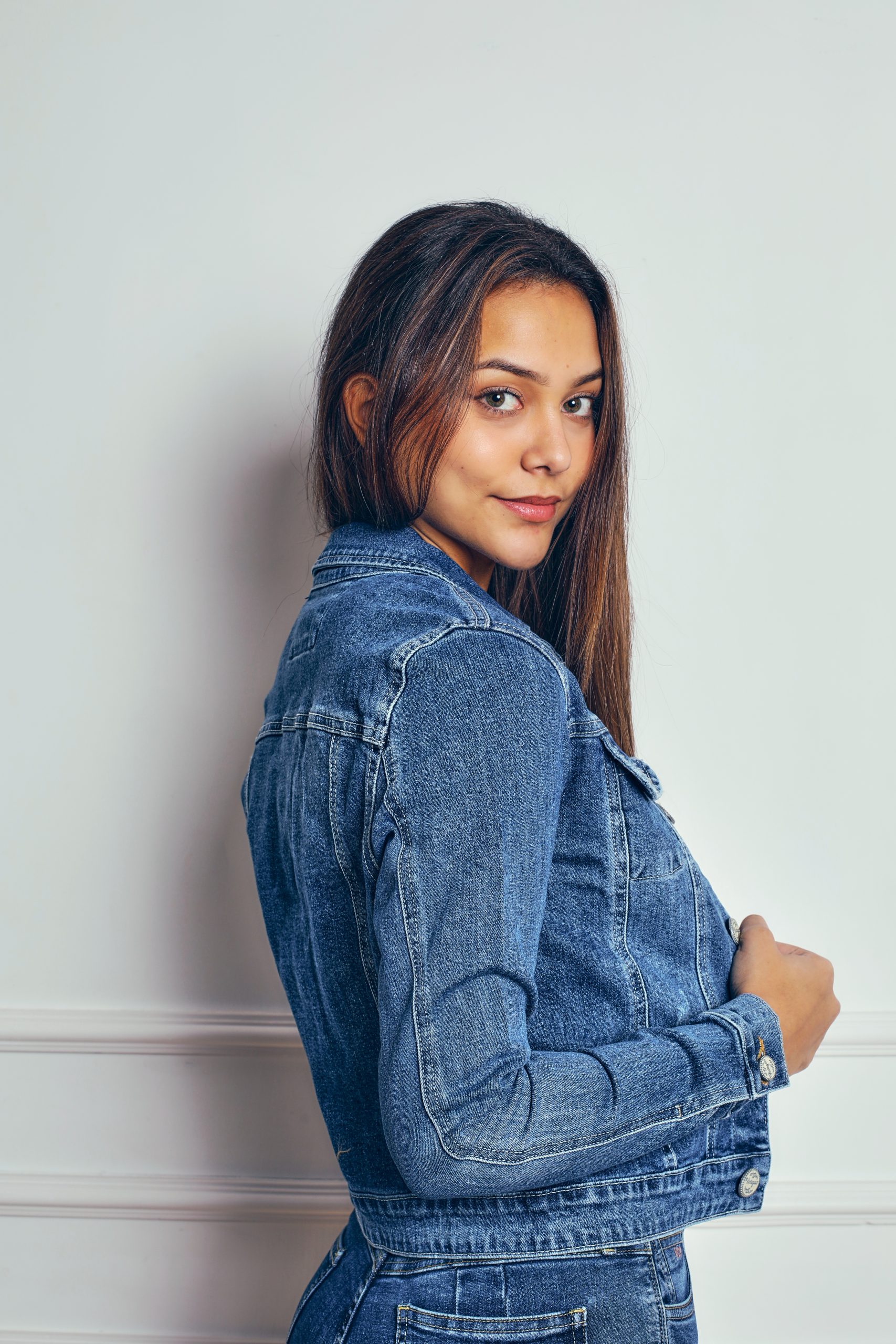 CASACA DENIM MILENA AZUL